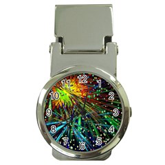 Exploding Fireworks Money Clip With Watch by StuffOrSomething