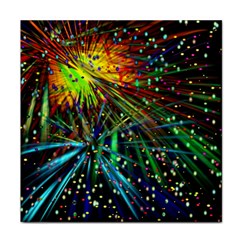 Exploding Fireworks Face Towel