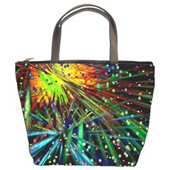 Exploding Fireworks Bucket Handbag by StuffOrSomething