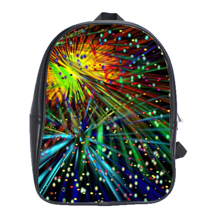 Exploding Fireworks School Bag (Large)