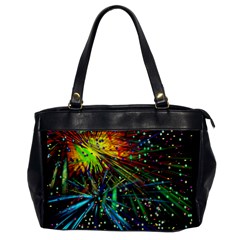 Exploding Fireworks Oversize Office Handbag (one Side) by StuffOrSomething