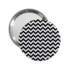 Black And White Zigzag Handbag Mirror (2 25 ) by Zandiepants