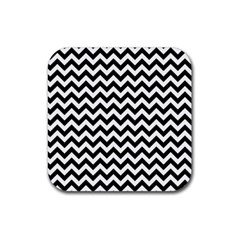 Black And White Zigzag Drink Coaster (square)