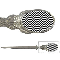 Black And White Zigzag Letter Opener