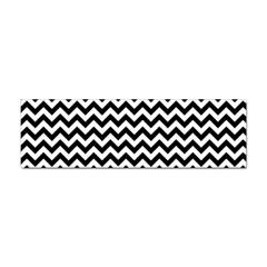 Black And White Zigzag Bumper Sticker by Zandiepants