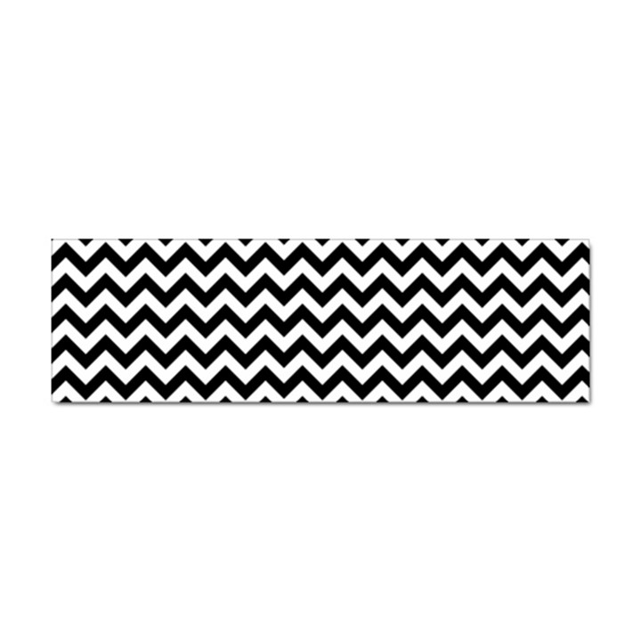 Black And White Zigzag Bumper Sticker 100 Pack