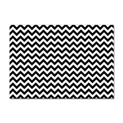 Black And White Zigzag A4 Sticker 100 Pack