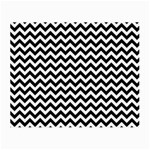 Black And White Zigzag Glasses Cloth (Small) Front