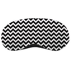 Black And White Zigzag Sleeping Mask by Zandiepants