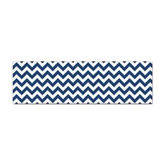 Dark Blue And White Zigzag Bumper Sticker 10 Pack