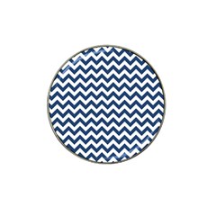 Dark Blue And White Zigzag Golf Ball Marker 10 Pack (for Hat Clip) by Zandiepants