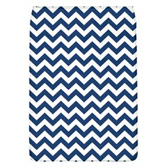 Dark Blue And White Zigzag Removable Flap Cover (Large)