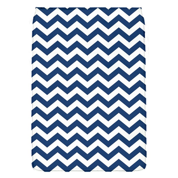 Dark Blue And White Zigzag Removable Flap Cover (Small)