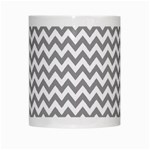 Grey And White Zigzag White Coffee Mug Center