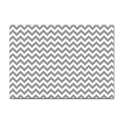 Grey And White Zigzag A4 Sticker 100 Pack by Zandiepants