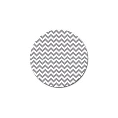 Grey And White Zigzag Golf Ball Marker by Zandiepants