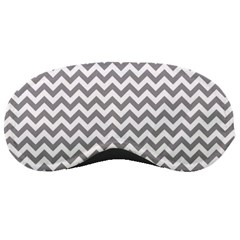 Grey And White Zigzag Sleeping Mask