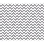 Grey And White Zigzag Deluxe Canvas 14  x 11  (Framed) 14  x 11  x 1.5  Stretched Canvas