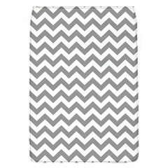 Grey And White Zigzag Removable Flap Cover (large) by Zandiepants