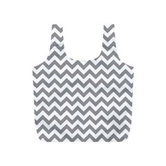 Grey And White Zigzag Reusable Bag (s) by Zandiepants