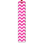 Hot Pink And White Zigzag Large Bookmark Front