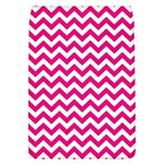 Hot Pink And White Zigzag Removable Flap Cover (Large) Front