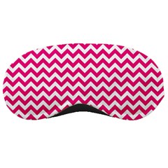 Hot Pink And White Zigzag Sleeping Mask