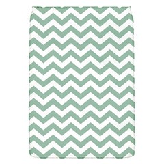 Jade Green And White Zigzag Removable Flap Cover (small) by Zandiepants