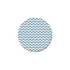 Blue And White Zigzag Golf Ball Marker