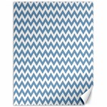 Blue And White Zigzag Canvas 12  x 16  (Unframed) 11.86 x15.41  Canvas - 1