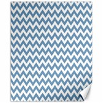 Blue And White Zigzag Canvas 16  x 20  (Unframed) 15.75 x19.29  Canvas - 1