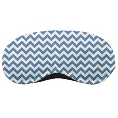 Blue And White Zigzag Sleeping Mask