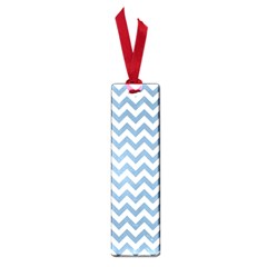 Blue And White Zigzag Small Bookmark