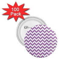 Lilac And White Zigzag 1 75  Button (100 Pack) by Zandiepants