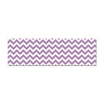 Lilac And White Zigzag Bumper Sticker 100 Pack Front