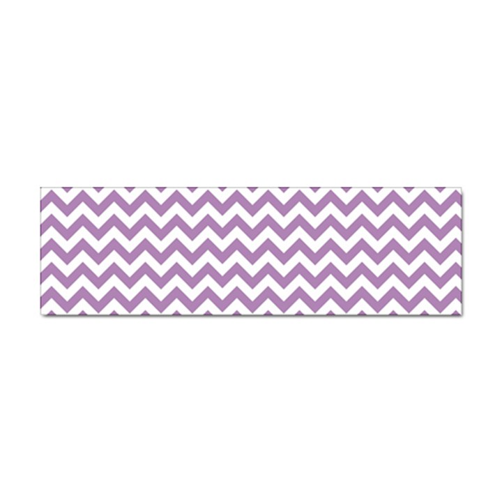 Lilac And White Zigzag Bumper Sticker 100 Pack