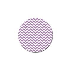 Lilac And White Zigzag Golf Ball Marker by Zandiepants