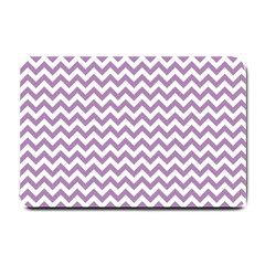 Lilac And White Zigzag Small Door Mat by Zandiepants