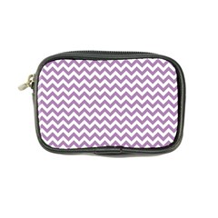 Lilac And White Zigzag Coin Purse by Zandiepants