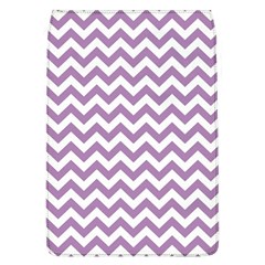 Lilac And White Zigzag Removable Flap Cover (large) by Zandiepants