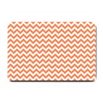 Orange And White Zigzag Small Door Mat 24 x16  Door Mat