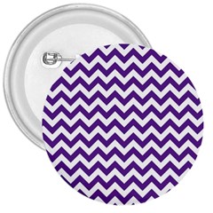 Purple And White Zigzag Pattern 3  Button by Zandiepants