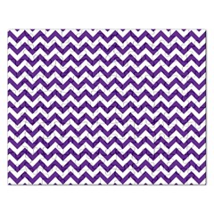 Purple And White Zigzag Pattern Jigsaw Puzzle (rectangle)