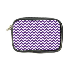 Purple And White Zigzag Pattern Coin Purse by Zandiepants