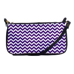 Purple And White Zigzag Pattern Evening Bag by Zandiepants