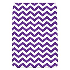 Purple And White Zigzag Pattern Removable Flap Cover (small) by Zandiepants