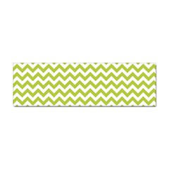 Spring Green And White Zigzag Pattern Bumper Sticker 10 Pack by Zandiepants