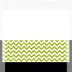 Spring Green And White Zigzag Pattern Jigsaw Puzzle (Rectangle) Front