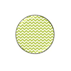 Spring Green And White Zigzag Pattern Golf Ball Marker 10 Pack (for Hat Clip)