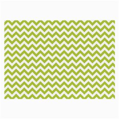 Spring Green And White Zigzag Pattern Glasses Cloth (large)